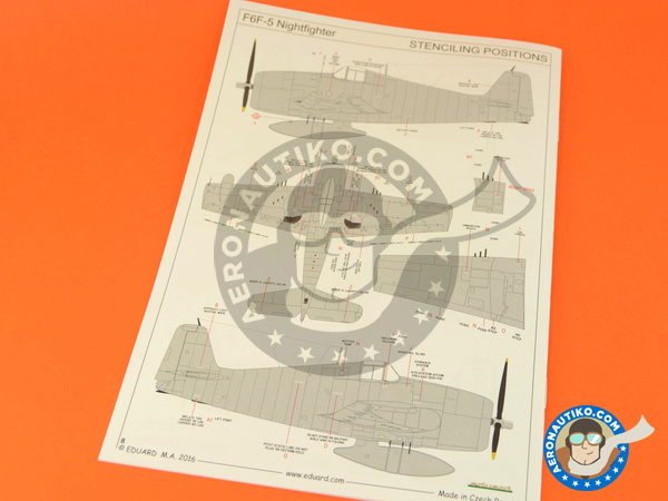 Image 9: Grumman F6F Hellcat 5 | Airplane kit in 1/72 scale manufactured by Eduard (ref. 7434)