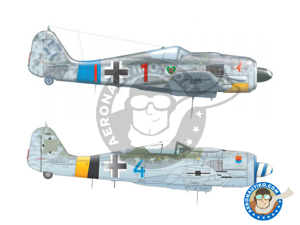 Image 1: Focke-Wulf Fw 190 Würger A-8 | Airplane kit in 1/72 scale manufactured by Eduard (ref. 7435)