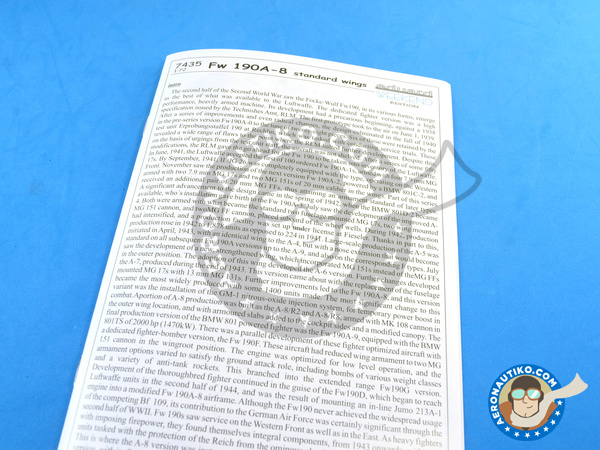 Image 12: Focke-Wulf Fw 190 Würger A-8 | Airplane kit in 1/72 scale manufactured by Eduard (ref. 7435)