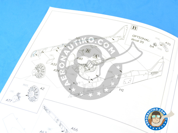 Image 13: Focke-Wulf Fw 190 Würger A-8 | Airplane kit in 1/72 scale manufactured by Eduard (ref. 7435)