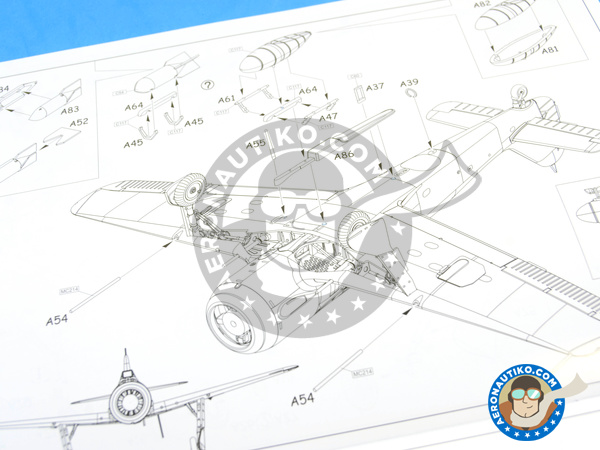 Image 14: Focke-Wulf Fw 190 Würger A-8 | Airplane kit in 1/72 scale manufactured by Eduard (ref. 7435)