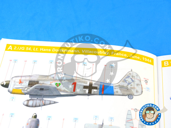 Image 15: Focke-Wulf Fw 190 Würger A-8 | Airplane kit in 1/72 scale manufactured by Eduard (ref. 7435)