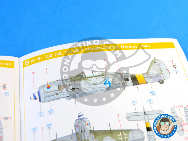 Image 16: Focke-Wulf Fw 190 Würger A-8 | Airplane kit in 1/72 scale manufactured by Eduard (ref. 7435)