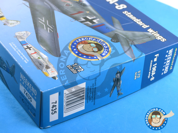 Image 18: Focke-Wulf Fw 190 Würger A-8 | Airplane kit in 1/72 scale manufactured by Eduard (ref. 7435)