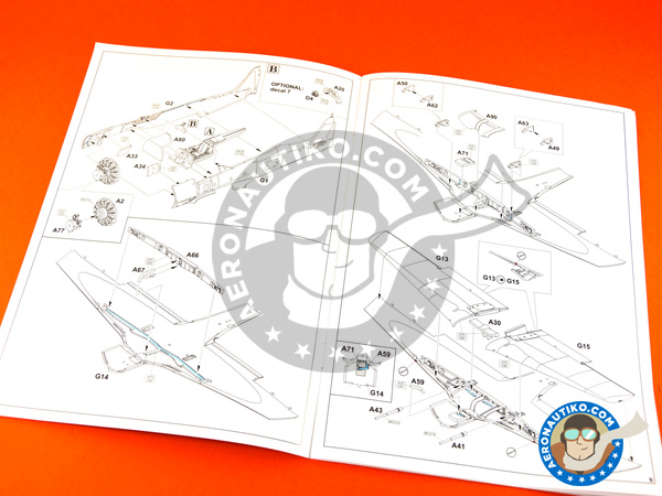 Image 8: Focke-Wulf Fw 190 Würger A-5 | Airplane kit in 1/72 scale manufactured by Eduard (ref. 7436)