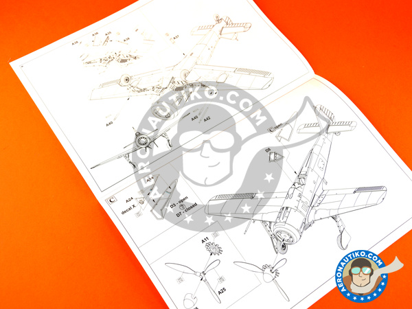 Image 9: Focke-Wulf Fw 190 Würger A-5 | Airplane kit in 1/72 scale manufactured by Eduard (ref. 7436)