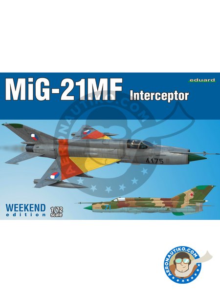MiG-21MF Interceptor | Airplane kit in 1/72 scale manufactured by Eduard (ref. 7453) image