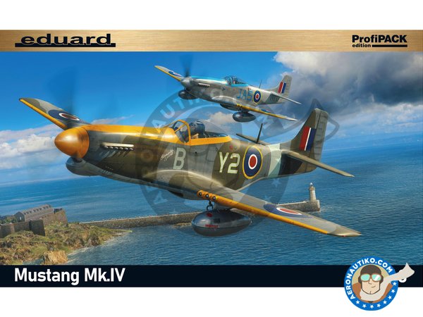 Image 1: Mustang Mk.IV (RAF) | Airplane kit in 1/48 scale manufactured by Eduard (ref. 82104)