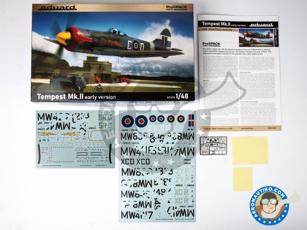 Image 2: Hawker "Tempest" Mk.II (Early version) | Airplane kit in 1/48 scale manufactured by Eduard (ref. 82124)