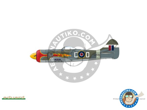 Image 40: Hawker "Tempest" Mk.II (Early version) | Airplane kit in 1/48 scale manufactured by Eduard (ref. 82124)