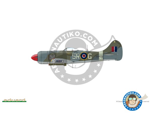Image 45: Hawker "Tempest" Mk.II (Early version) | Airplane kit in 1/48 scale manufactured by Eduard (ref. 82124)