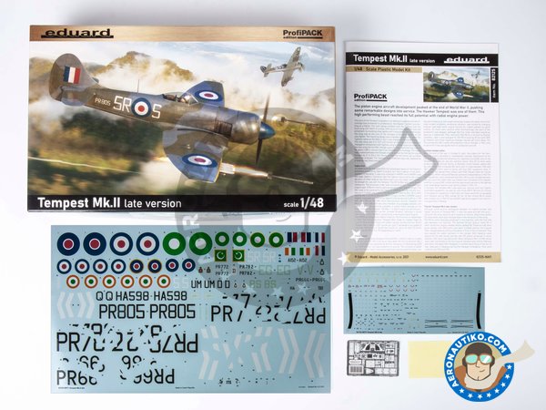 Image 1: Tempest MK.II (late version) | Airplane kit in 1/48 scale manufactured by Eduard (ref. 82125)