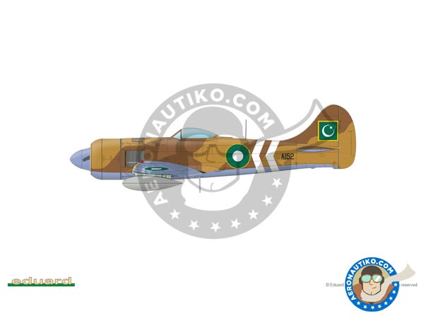 Image 4: Tempest MK.II (late version) | Airplane kit in 1/48 scale manufactured by Eduard (ref. 82125)