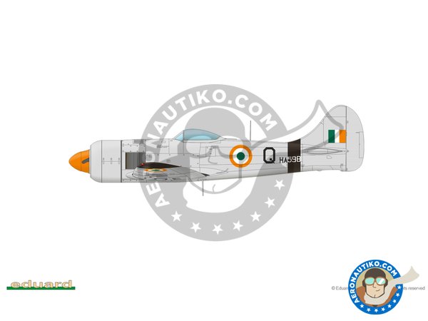 Image 7: Tempest MK.II (late version) | Airplane kit in 1/48 scale manufactured by Eduard (ref. 82125)