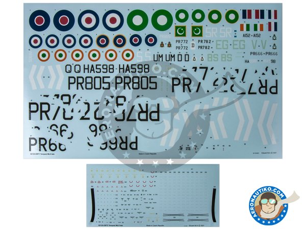 Image 9: Tempest MK.II (late version) | Airplane kit in 1/48 scale manufactured by Eduard (ref. 82125)