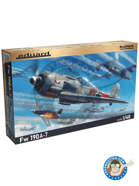 Focke Wulf Fw 190A-7 -ProfiPACK Edition | Airplane kit in 1/48 scale manufactured by Eduard (ref. 82138) image