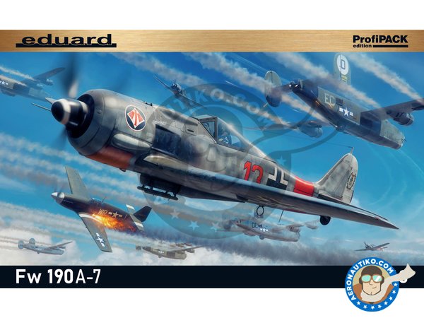 Image 1: Focke Wulf Fw 190A-7 -ProfiPACK Edition | Airplane kit in 1/48 scale manufactured by Eduard (ref. 82138)