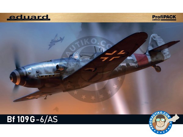 Image 1: Messerschmitt Bf 109 G-6/AS | Airplane kit in 1/48 scale manufactured by Eduard (ref. 82163)