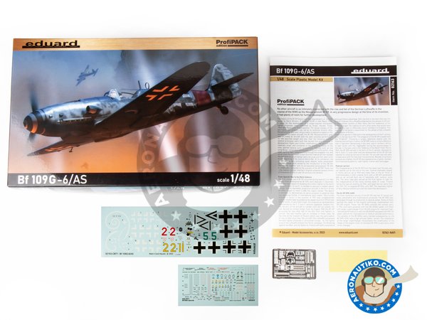 Image 2: Messerschmitt Bf 109 G-6/AS | Airplane kit in 1/48 scale manufactured by Eduard (ref. 82163)