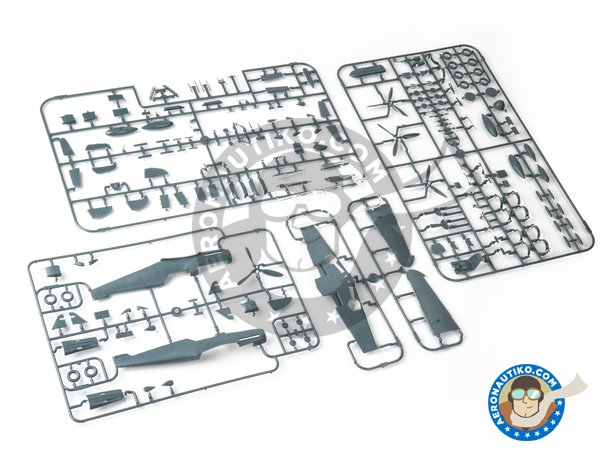Image 3: Messerschmitt Bf 109 G-6/AS | Airplane kit in 1/48 scale manufactured by Eduard (ref. 82163)