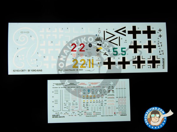 Image 4: Messerschmitt Bf 109 G-6/AS | Airplane kit in 1/48 scale manufactured by Eduard (ref. 82163)
