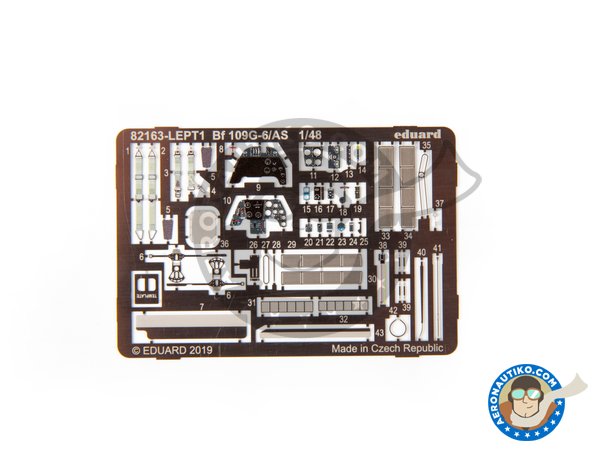 Image 5: Messerschmitt Bf 109 G-6/AS | Airplane kit in 1/48 scale manufactured by Eduard (ref. 82163)