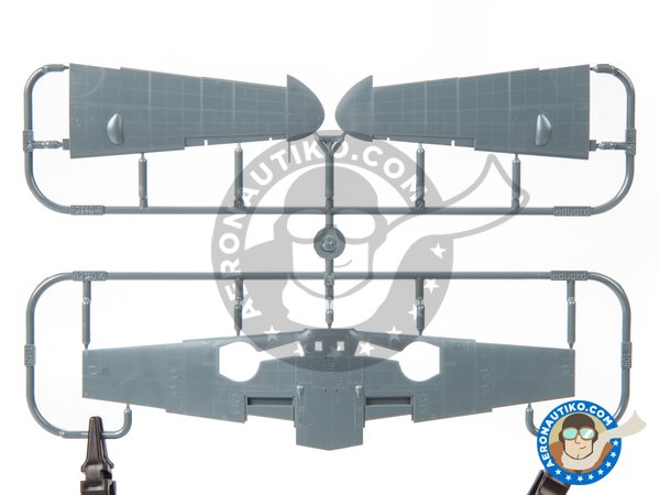 Image 8: Messerschmitt Bf 109 G-6/AS | Airplane kit in 1/48 scale manufactured by Eduard (ref. 82163)