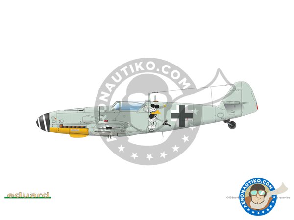 Image 11: Messerschmitt Bf 109 G-6/AS | Airplane kit in 1/48 scale manufactured by Eduard (ref. 82163)