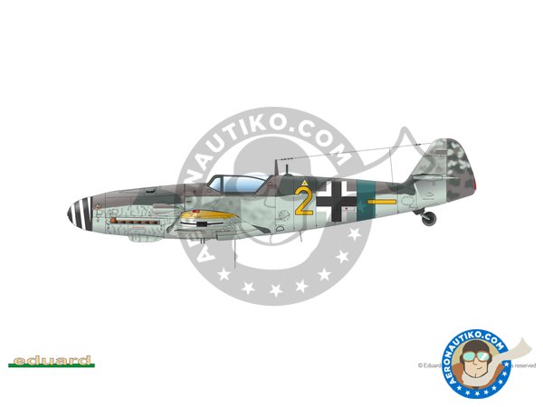 Image 12: Messerschmitt Bf 109 G-6/AS | Airplane kit in 1/48 scale manufactured by Eduard (ref. 82163)