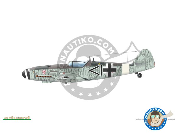 Image 13: Messerschmitt Bf 109 G-6/AS | Airplane kit in 1/48 scale manufactured by Eduard (ref. 82163)