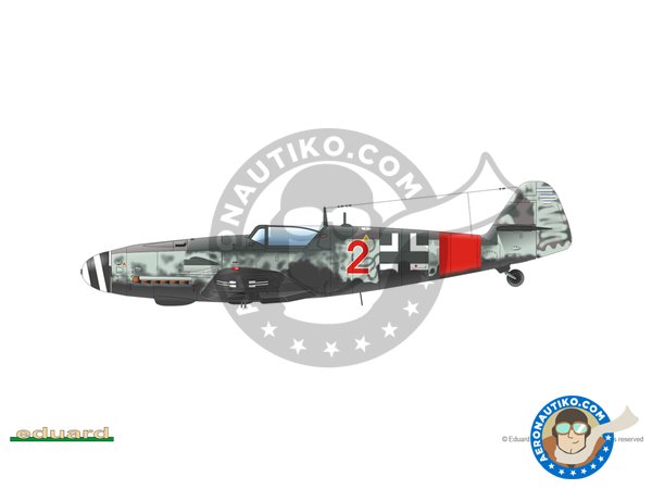 Image 14: Messerschmitt Bf 109 G-6/AS | Airplane kit in 1/48 scale manufactured by Eduard (ref. 82163)