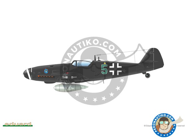 Image 15: Messerschmitt Bf 109 G-6/AS | Airplane kit in 1/48 scale manufactured by Eduard (ref. 82163)