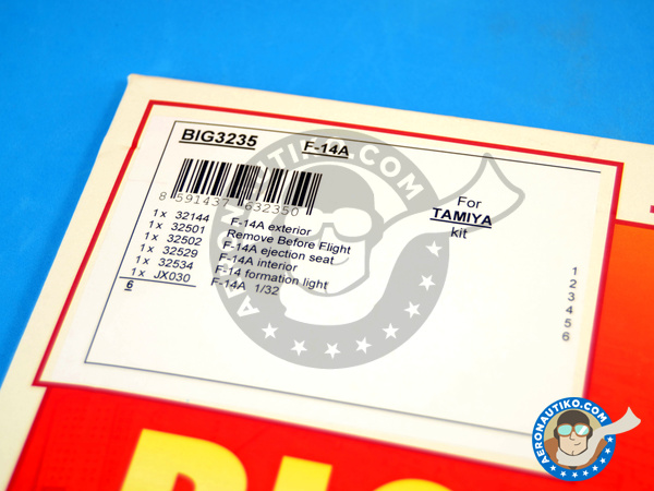 Image 2: Grumman F-14 Tomcat A | Big ED set in 1/32 scale manufactured by Eduard (ref. BIG3235)