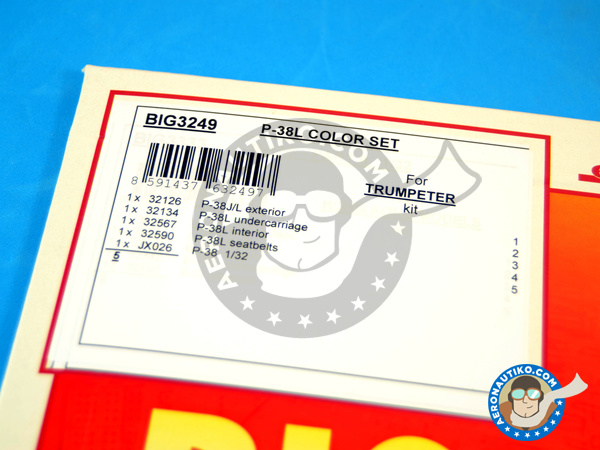 Image 2: Lockheed P-38 Lightning L | Big ED set en escala 1/32 fabricado por Eduard (ref. BIG3249)