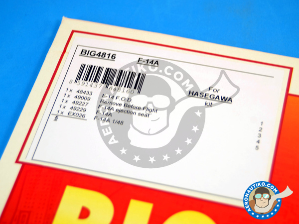 Image 2: Grumman F-14 Tomcat A | Big ED set en escala 1/48 fabricado por Eduard (ref. BIG4816)