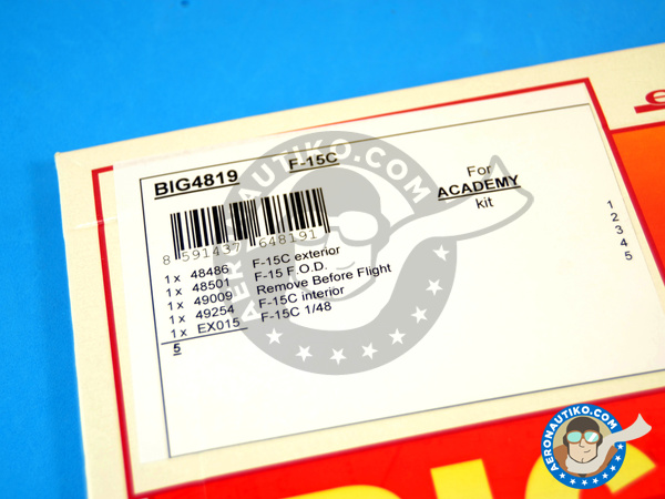 Image 1: McDonnell Douglas F-15 Eagle C | Big ED set en escala 1/48 fabricado por Eduard (ref. BIG4819)