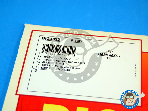 Image 1: Grumman F-14 Tomcat D | Big ED set in 1/48 scale manufactured by Eduard (ref. BIG4822)