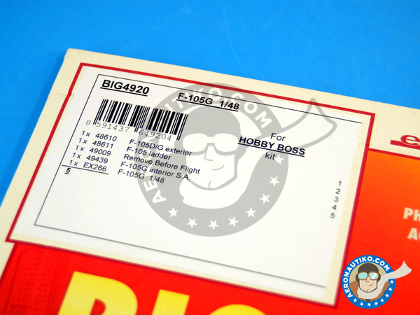 Image 1: Republic F-105 Thunderchief G | Big ED set in 1/48 scale manufactured by Eduard (ref. BIG4920)