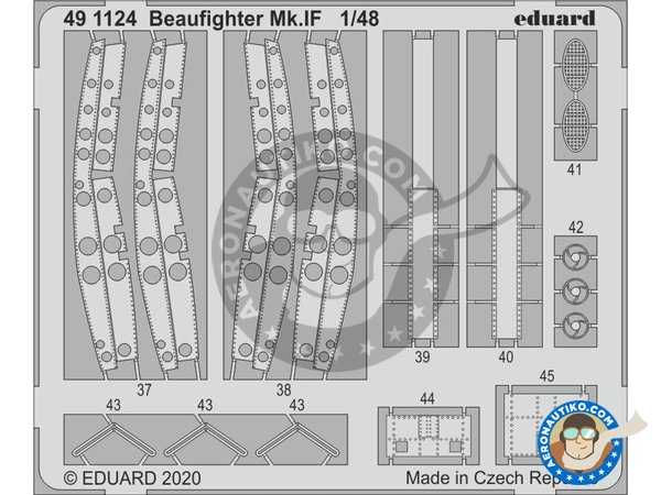 Image 5: Bristol Beaufighter Mk.IF | Big ED set in 1/48 scale manufactured by Eduard (ref. BIG49275)