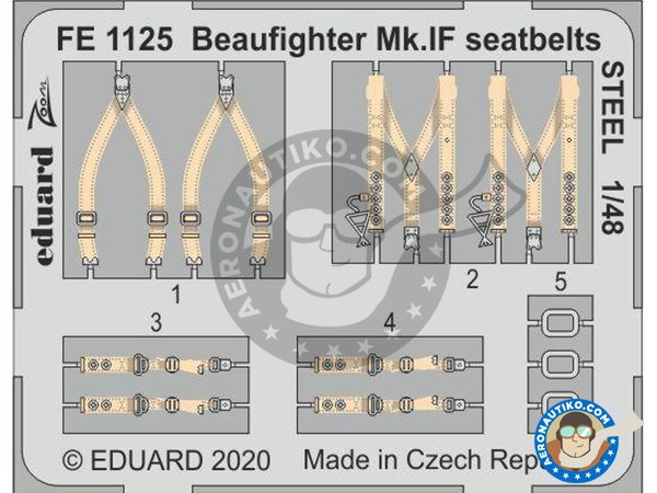Image 6: Bristol Beaufighter Mk.IF | Big ED set in 1/48 scale manufactured by Eduard (ref. BIG49275)