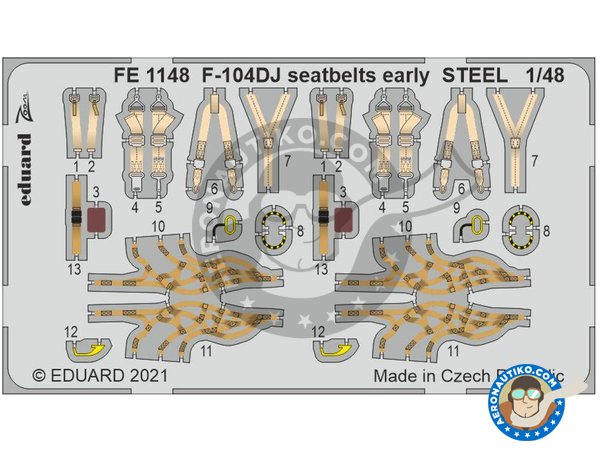 Image 6: F-104DJ | Big ED set in 1/48 scale manufactured by Eduard (ref. BIG49282)
