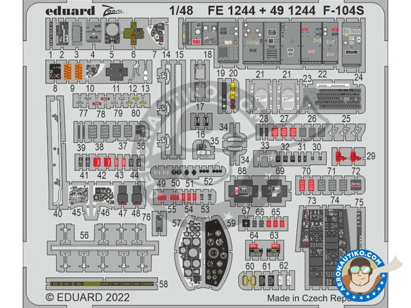 Image 2: Lockheed F-104S "Starfighter" | Big ED set in 1/48 scale manufactured by Eduard (ref. BIG49319)