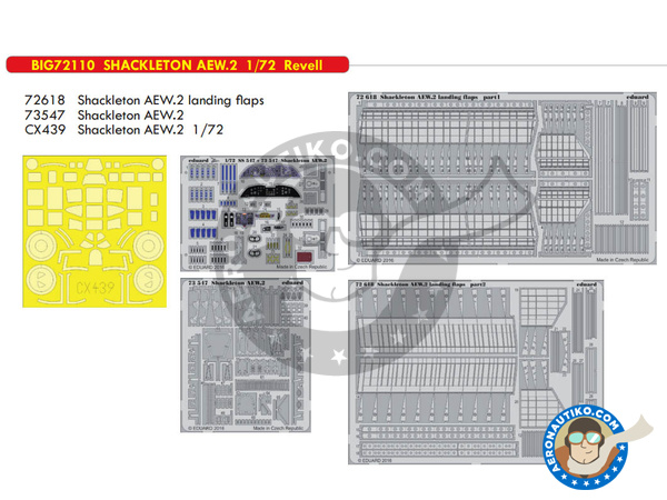 Image 1: Avro 696 Shackleton Mk. 2 AEW | Big ED set in 1/72 scale manufactured by Eduard (ref. BIG72110)