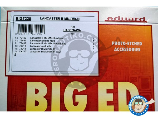 Image 1: Avro Lancaster B Mk.I/Mk.III | Big ED set in 1/72 scale manufactured by Eduard (ref. BIG7220)