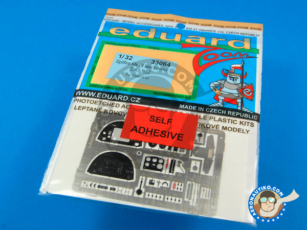 Image 1: Supermarine Spitfire Mk. IX | Cockpit set en escala 1/32 fabricado por Eduard (ref. ED33064)