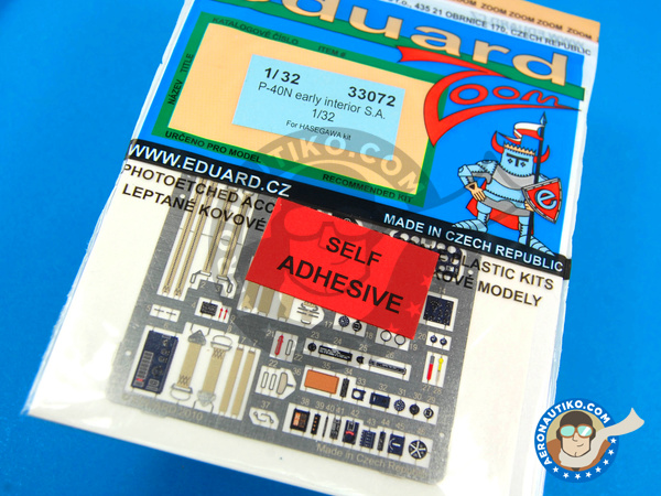 Image 1: Curtiss P-40 Warhawk N | Cockpit set en escala 1/32 fabricado por Eduard (ref. ED33072)