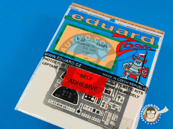 Image 1: Supermarine Spitfire Mk. VIII | Cockpit set in 1/32 scale manufactured by Eduard (ref. ED33085)