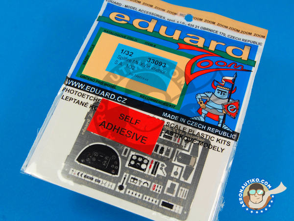 Image 1: Supermarine Spitfire Mk. XVIe Cockpit | Fotograbados coloreados para el Cockpit en escala 1/32 fabricado por Eduard (ref. ED33093)