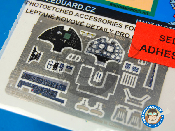 Image 2: Douglas A-4 Skyhawk E | Coloured photo-etched cockpit parts in 1/32 scale manufactured by Eduard (ref. ED33095)