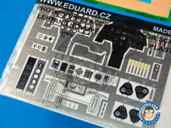 Image 2: Messerschmitt Bf 110 C-7 | Coloured photo-etched cockpit parts in 1/32 scale manufactured by Eduard (ref. ED33098)